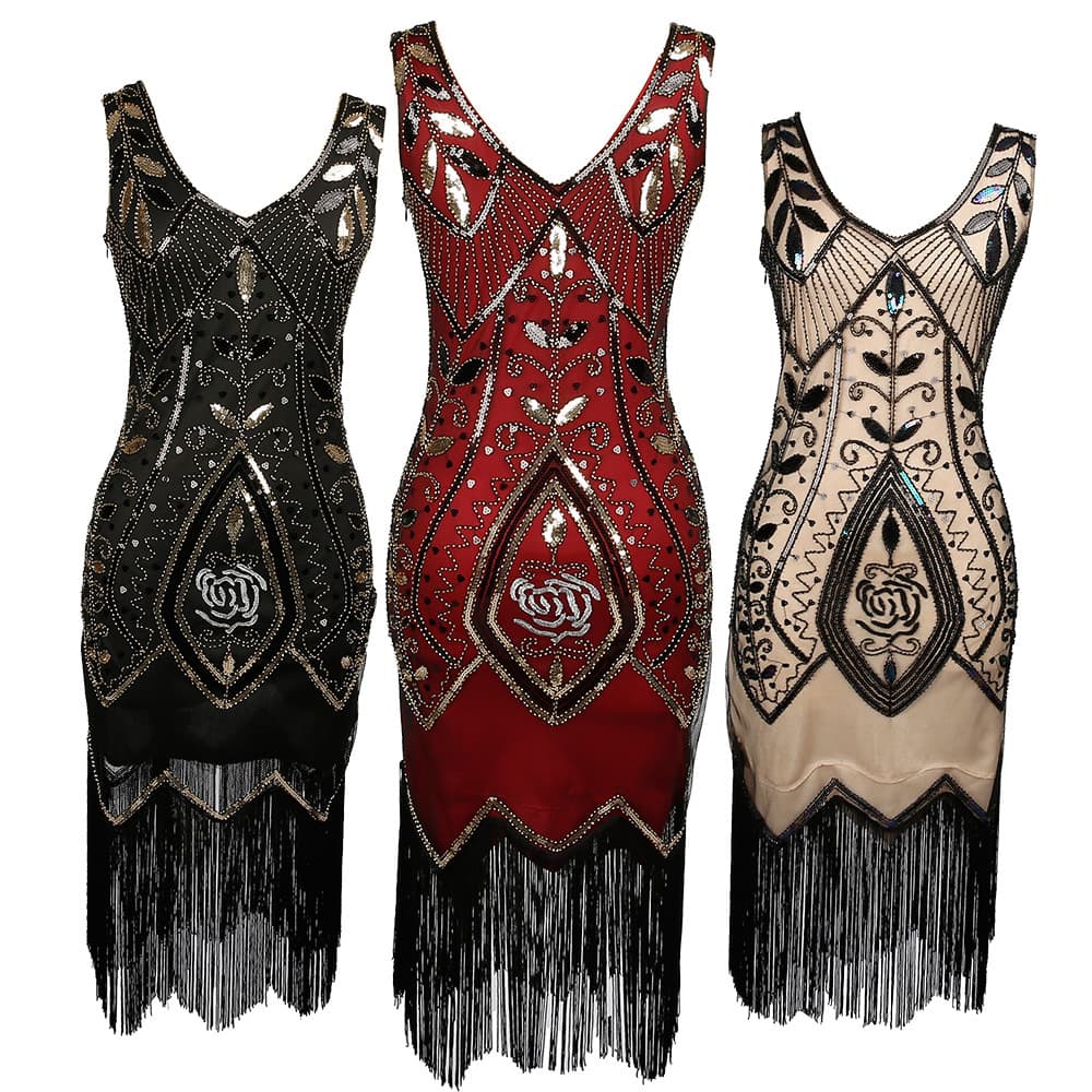 Amazon Wedding Dress Evening Gown Long Fringe Dress Embroidered Sequin Evening Party Small Dress Wholesale