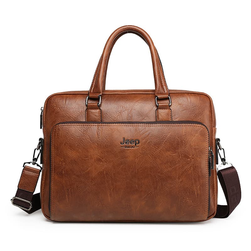 Factory supply foreign trade men's bag, handbag, business briefcase, large capacity casual computer bag for 14-inch documents