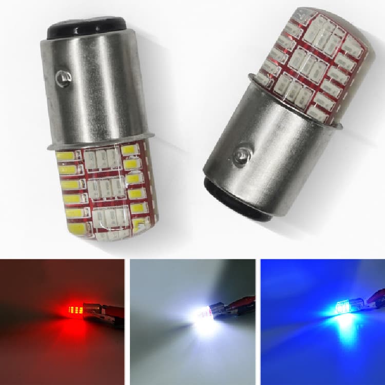 1157 3014 42SMD silicone dual-color strobe automotive LED brake light