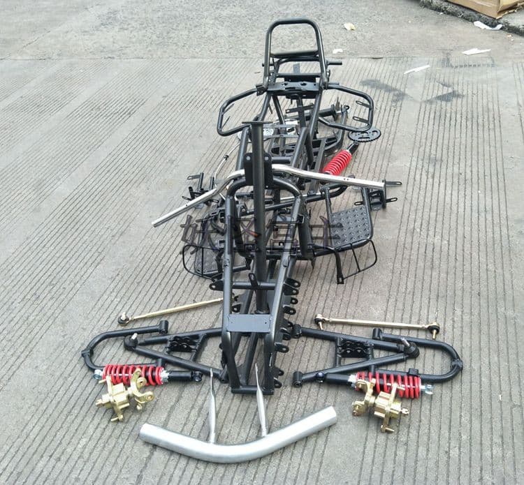 ATV Off-Road Vehicle Motorcycle Accessories Modified Three-Wheeled ATV Full Car Frame Suspension Shock Absorber Brake Full Set