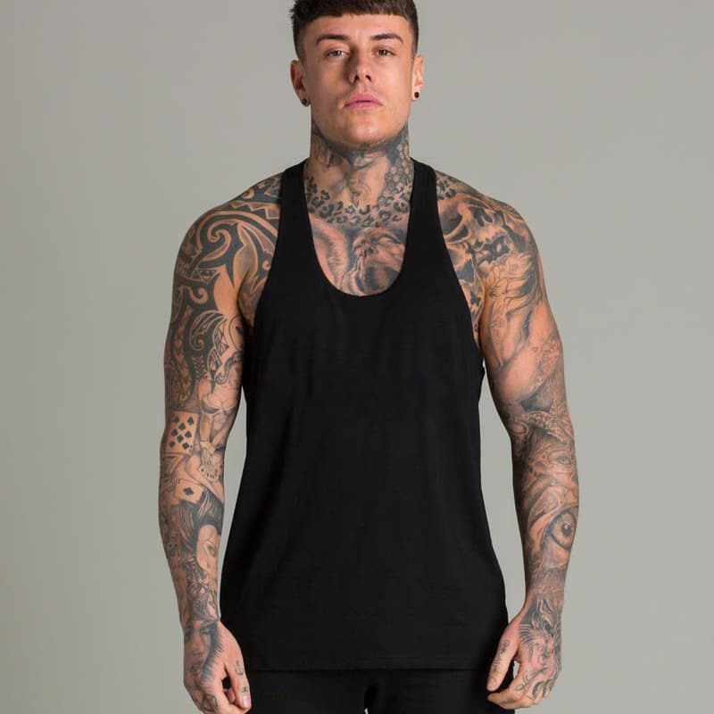 Plain Gym Vest Men Blank Gym Vest Men's Bodybuilding Workout Tank Top