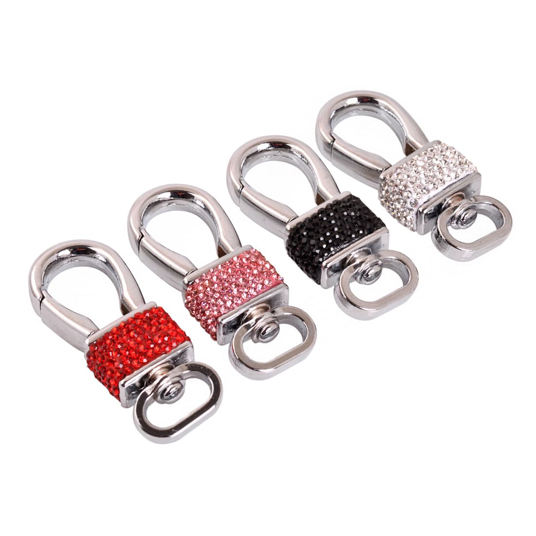 Amazon Creative Men's Metal High-End Car Rhinestone Keychain Creative Crystal Car Accessory Key Chain