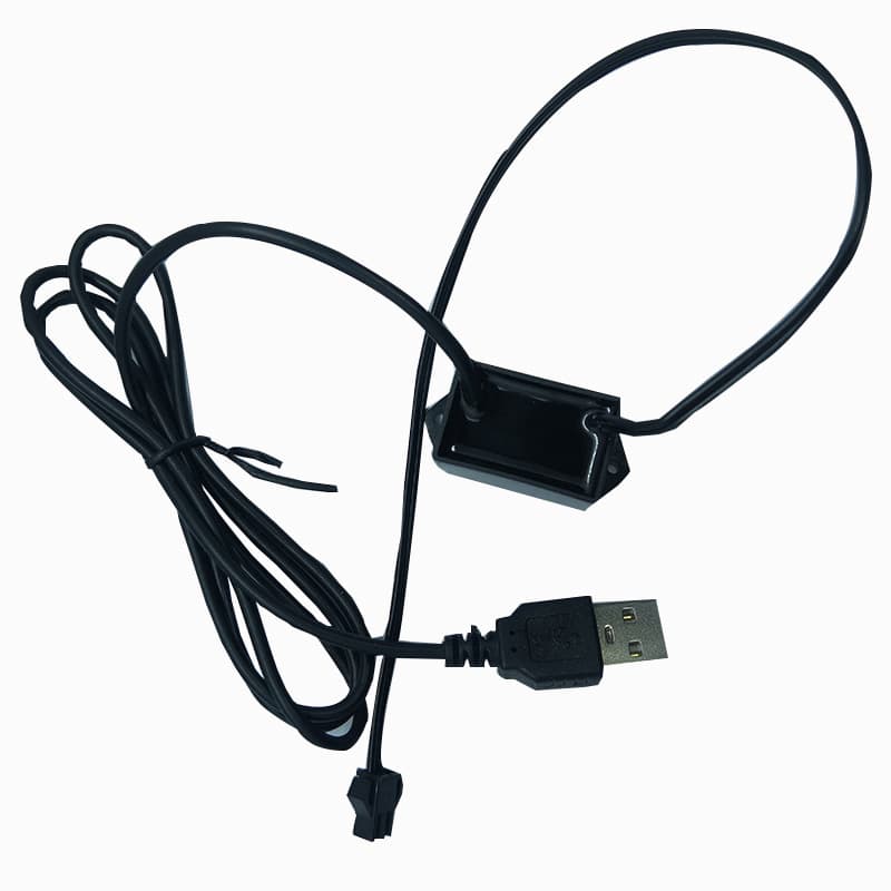 Direct from manufacturer small encapsulated USB driver, EL cold light wire, EL luminous wire, car charger driver