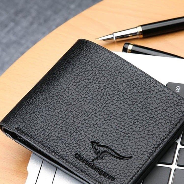 Long-term stock export kangaroo men's wallet short wallet leather wallet men's handbag men's PU fashion style gift style