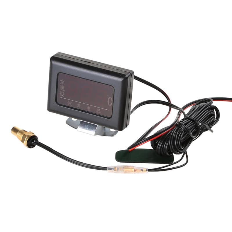 Universal Electronic Digital Car Truck Modification Engineering Vehicle Water Temperature Gauge Engine Water Temperature Meter