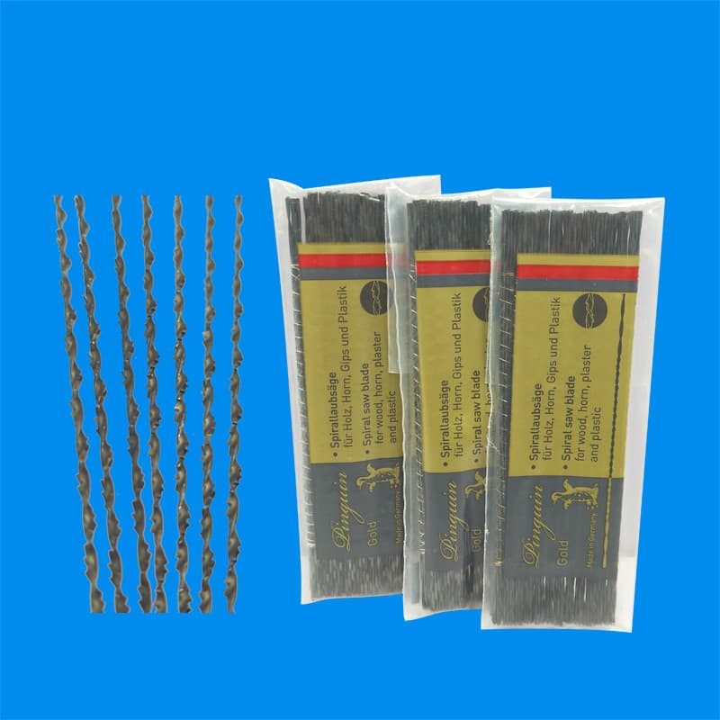 Original German Penguin brand scroll saw blades, wire saw blades, fretwork and carving woodworking saw blades, sizes 1# to 8#