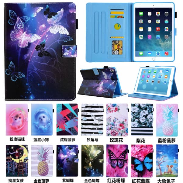 For IPAD568 10th Gen 10.9 10.2 10.5 9.7 MINI123456 Painted Pattern Stand Leather Case