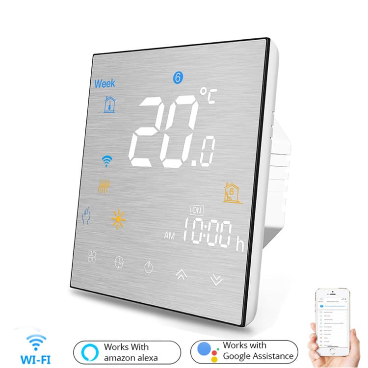 Smart Thermostat WiFi Control Floor Heating Mobile Voice Function Amazon Echo Google Foreign Trade Hot Seller