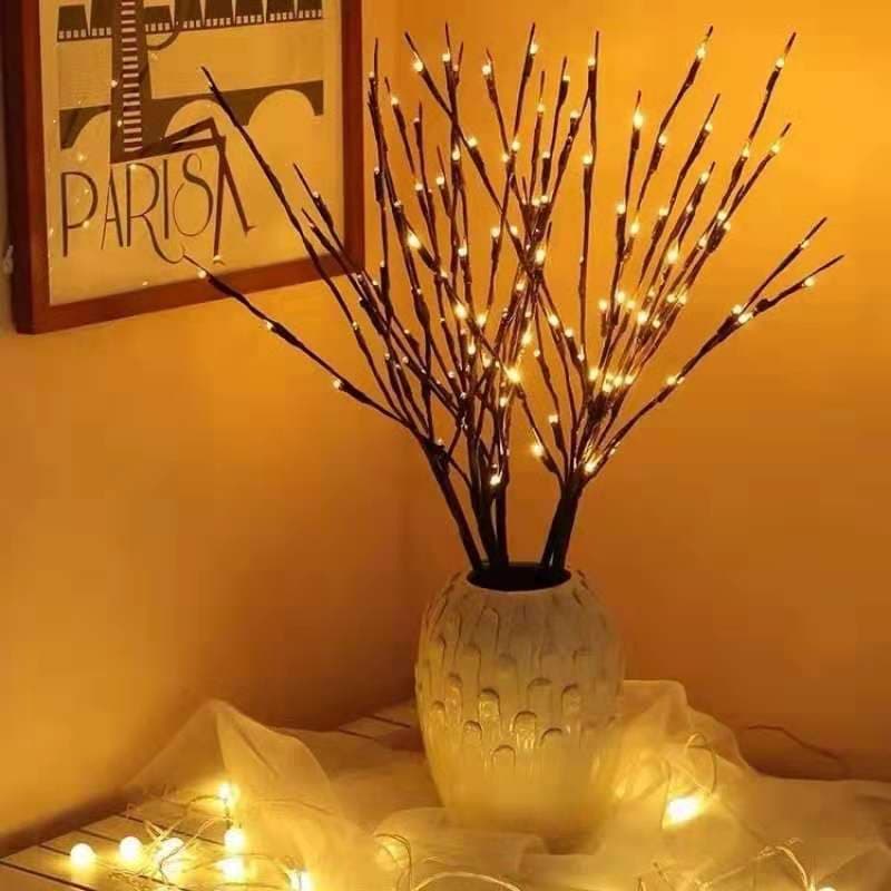 Artificial Branch LED String Lights, Nordic Style Creative Night Light for Bedroom, Bar, and Homestay Decoration