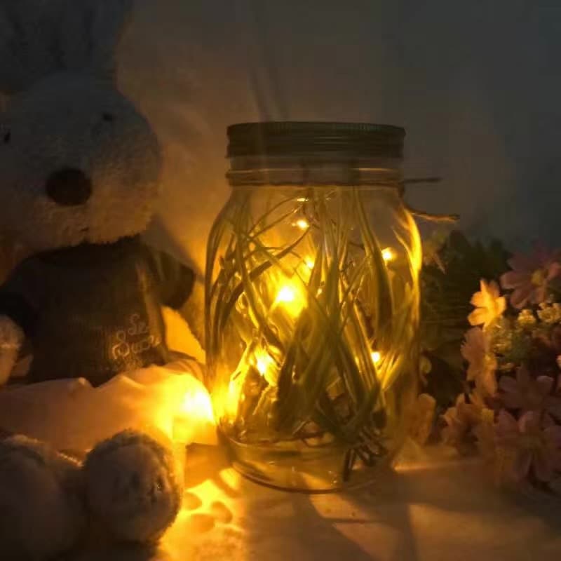 Simulated firefly jar, luminous firefly jar, sunshine jar, bar supplies, firefly theme activities