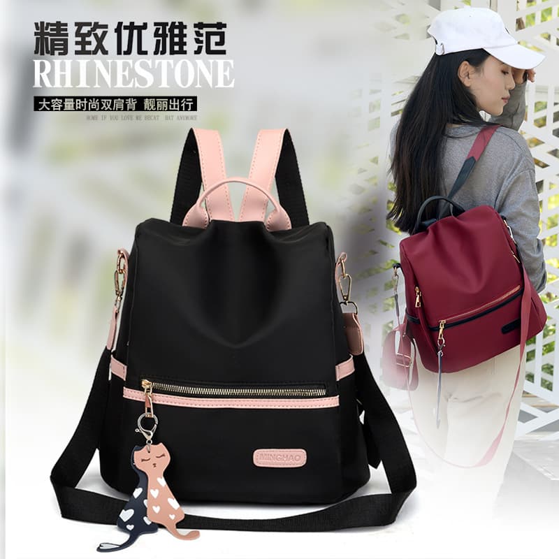 Women's backpack 2020 new trendy lady backpack travel anti-theft Oxford cloth lightweight versatile fashion