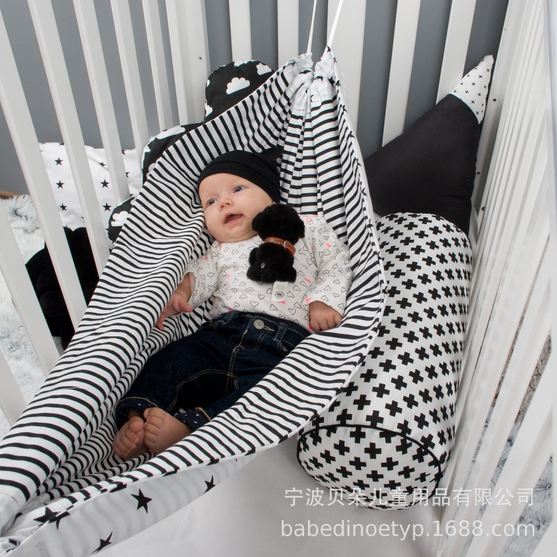 Hot-selling baby hammock on Wish/Amazon/eBay: Detachable and portable family bed set for European and American families.