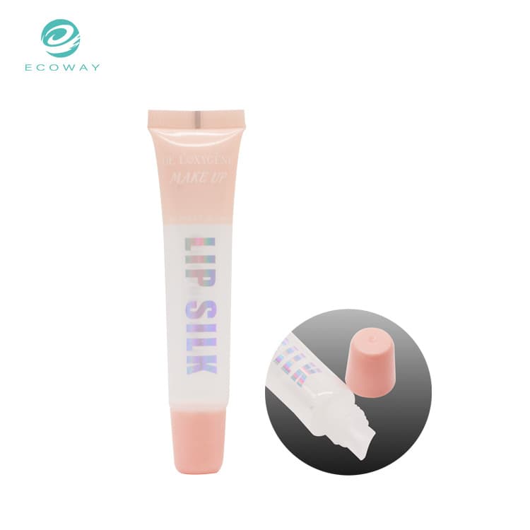 Lip balm tubes, lip gloss/lip lacquer tubes, transparent lipstick slanted opening cosmetic tube materials