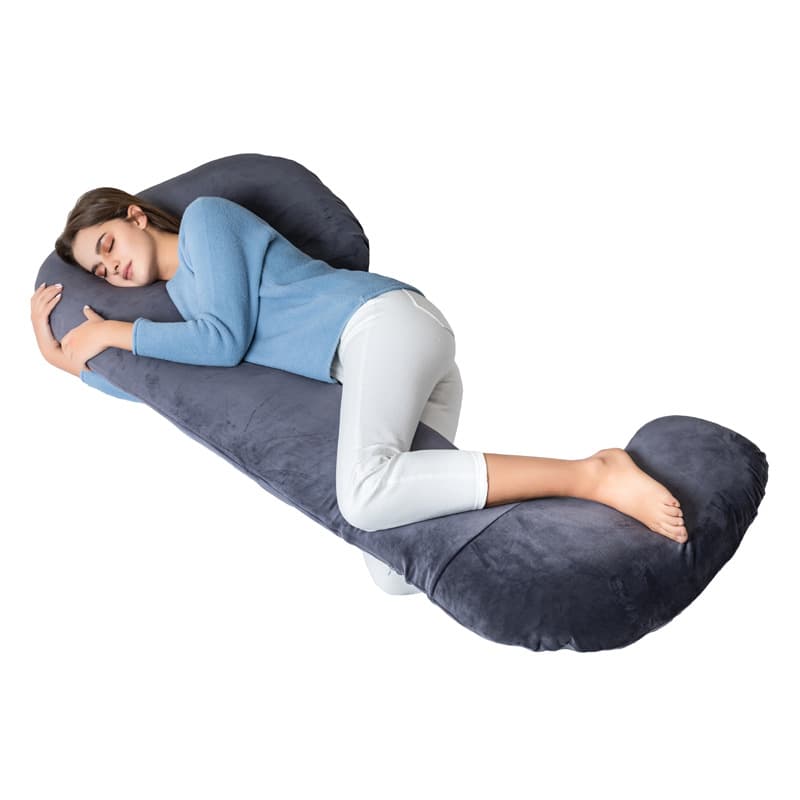 Cross-border processing customized maternity pillow C-shaped waist support side sleeping pillow support ventral sleeping pillow Pregnant pillow