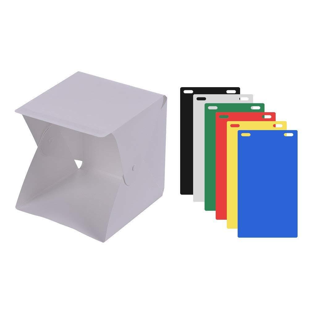2 LED Light Photography Studio Portable Folding LED Photo Studio Mini Small Light Box for Photography Props