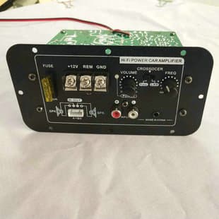 50A-12V Car Amplifier High Power Vehicle Subwoofer with Built-in 20A Fuse Bass Boost