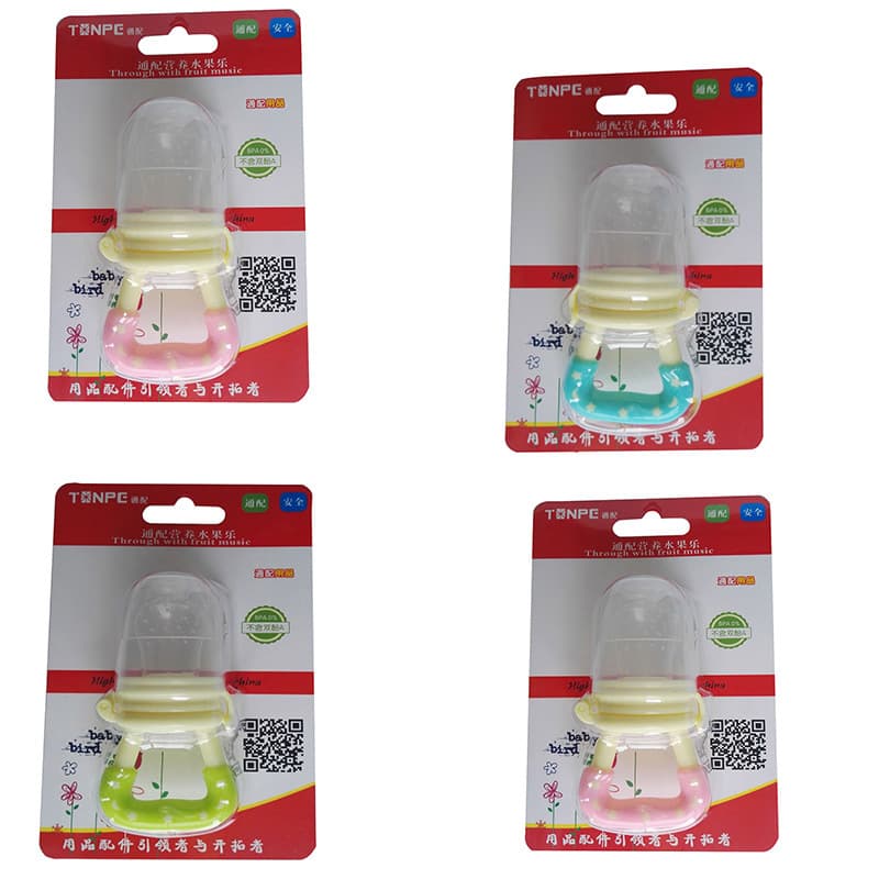 Fruit Teether Pacifier for Babies, Newborn Silicone Soother for Sleep and Comfort
