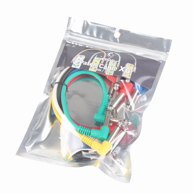 6 pieces of 21cm effector cable Lespoir noise reduction guitar wire single piece cable shielded wire