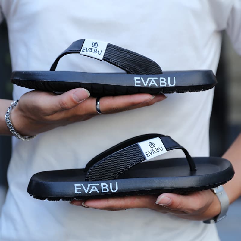 Summer New Flip-Flops Wholesale Men's Non-Slip Soft Sole Beach Shoes EVA Flip-Flops Ins Trendy Men's Sandals