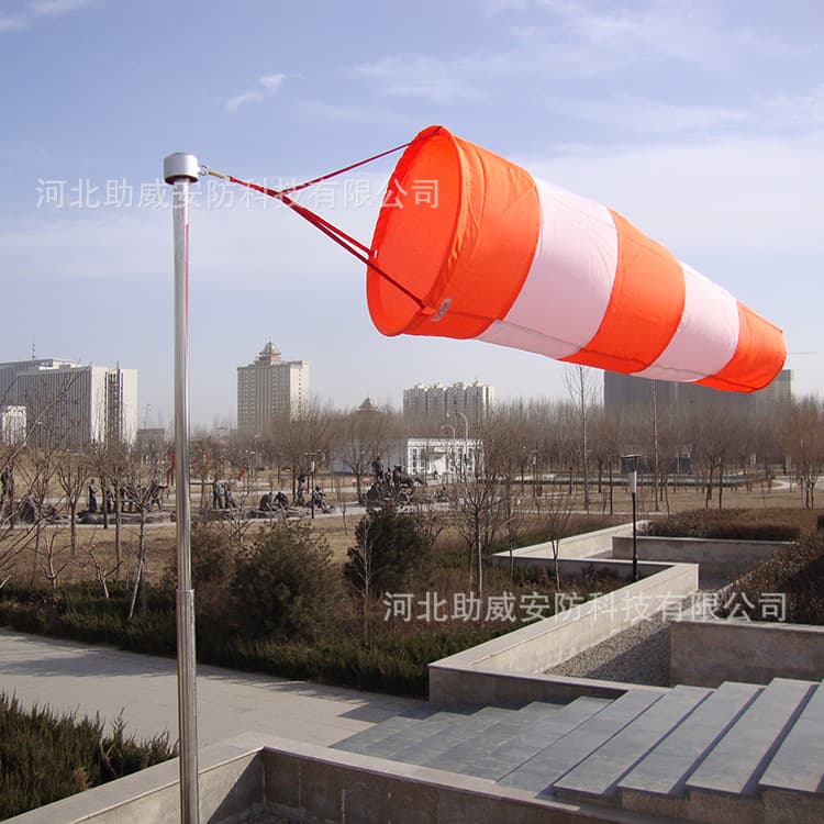 Wind Sock and Weather Vane, Durable Waterproof Fluorescent Reflective for Airports, Chemical Plants, and Fueling Stations