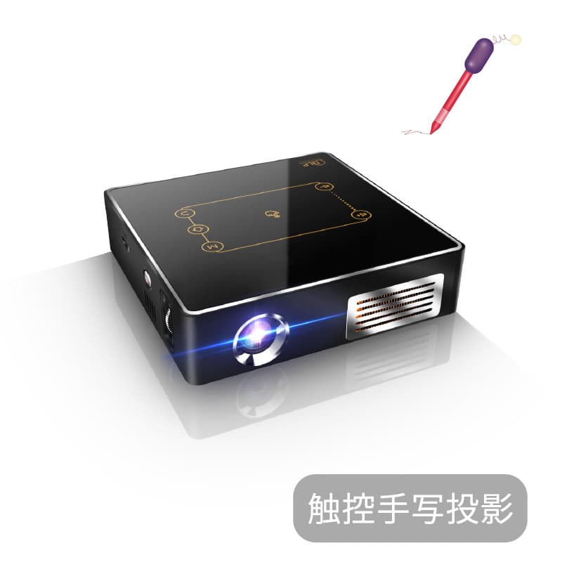 Factory direct supply of portable mini laser projectors for business, office, education, and home use; smart high-definition touch projectors.