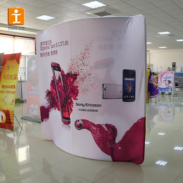 Folding pop-up display stand, outdoor advertising backdrop, display rack, iron windproof quick-setup show poster customization
