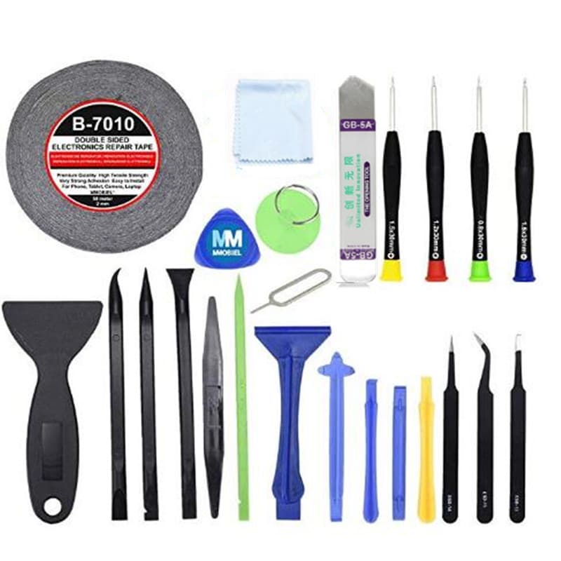 24-Piece iPhone Disassembly Tool Kit, Tablet Repair Tool Set with Pry Bars