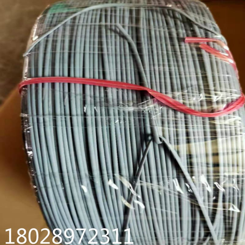 Gray binding wire, gray plastic-coated iron core cable ties, iron wire twist ties, can be cut into strips for free