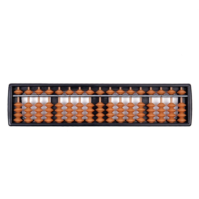 17-Row Plastic Abacus Bead Heart Calculation Student Practice Abacus 5-Bead Abacus Office Culture
