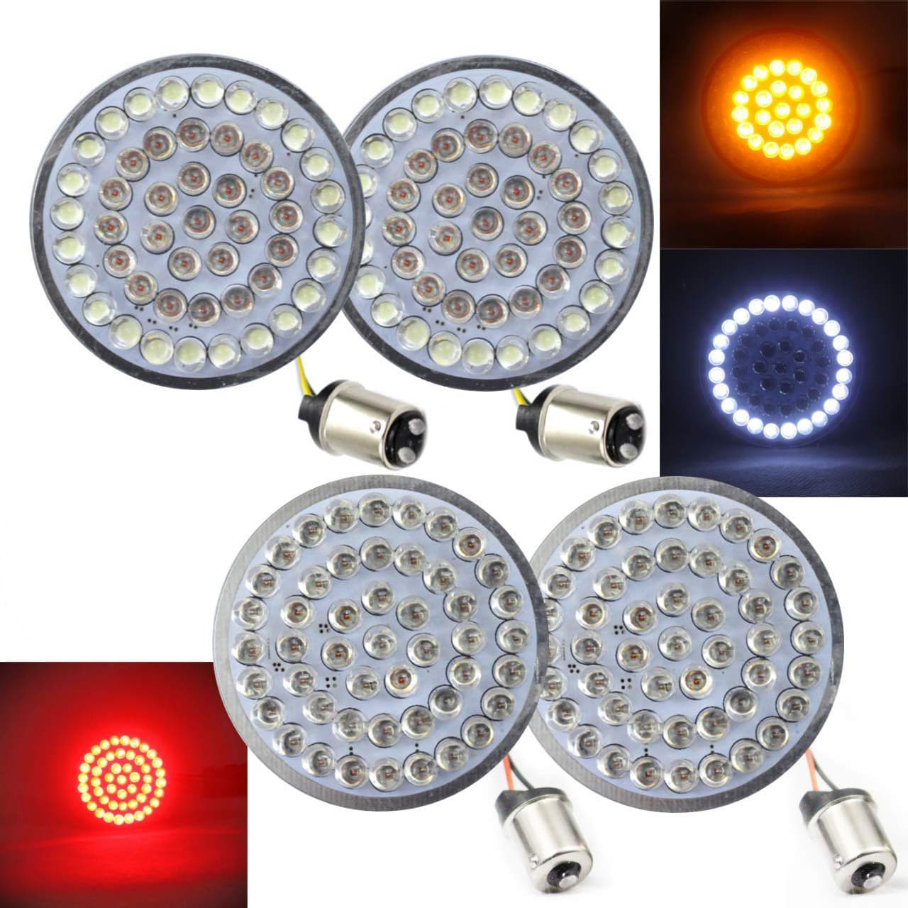 Compatible with Harley Motorcycle Turn Signal LED Signal Light Harley Turn Indicator 1156 Tail Brake Light