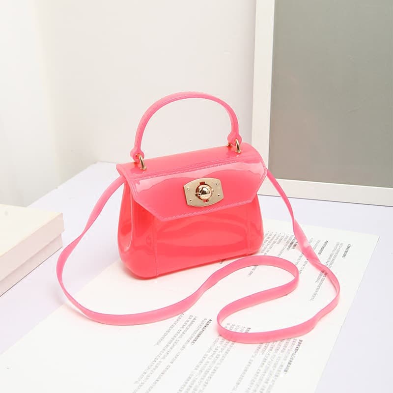 2025 spring/summer hit women's bag, macaron candy jelly bag, mini bag, fashionable cute single-shoulder hand crossbody small size