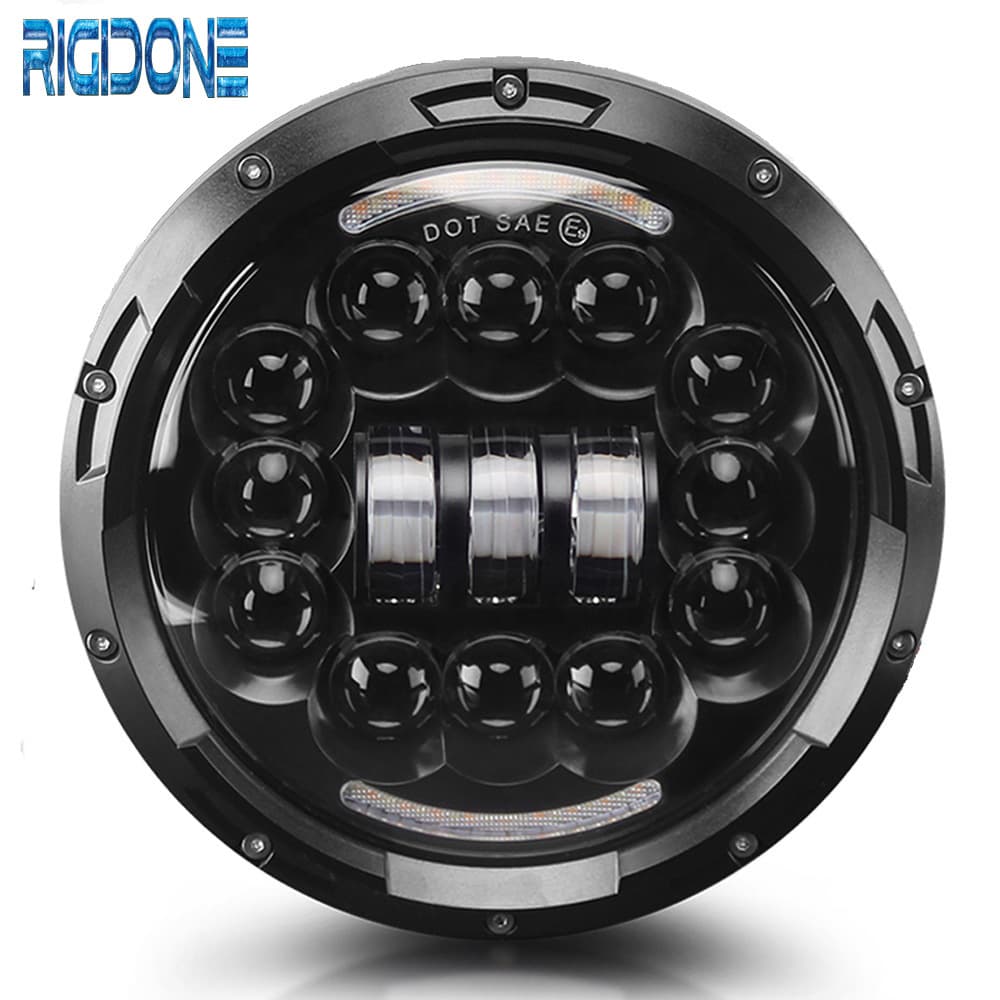 Compatible with Harley Motorcycle Headlight, Harley Headlamp, Jeep Wrangler LED Headlight 7-inch Modified Headlight