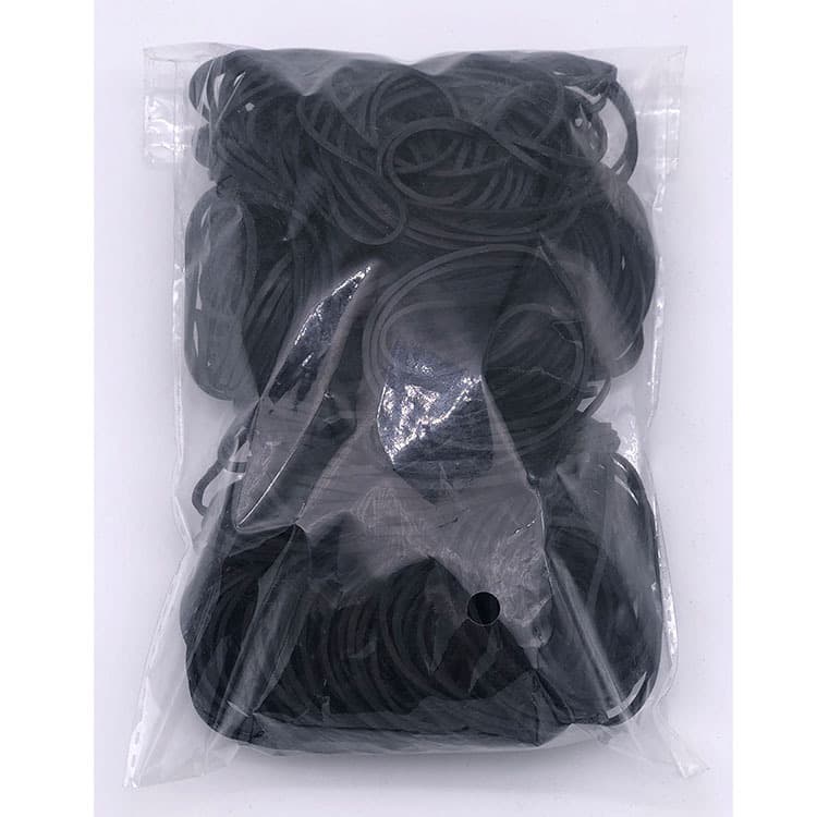 Black rubber bands, imported cowhide rubber bands, wholesale hair ties, 300 pieces.