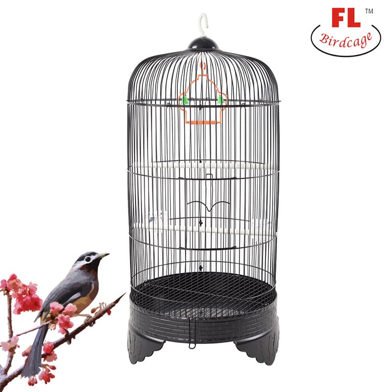 Fulin Pet Supplies Wholesale Pet Cage Metal Round Bird Cage 9030# (Round Bird Cage)