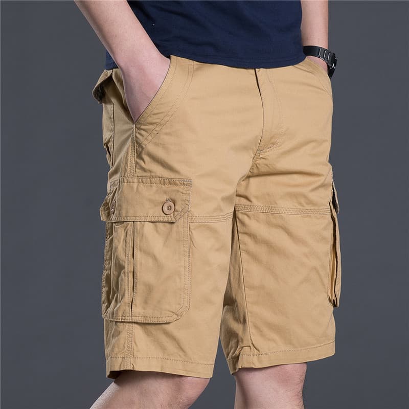 Summer Thin Loose Shorts for Men, Casual Knee-Length Pants, Plus Size, Middle-Aged Men's 5-Point Shorts