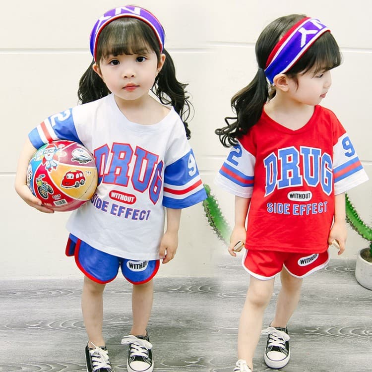 Boys short-sleeved suit 2019 new baby boy summer clothing children's clothing 1-4 years old female summer shorts half-sleeved suit