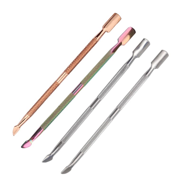 Stainless Steel Cuticle Pusher Nail Pusher Slant Pusher, Yangjiang Steel Pusher Factory Stock, Dead Skin Pusher Nail Tool