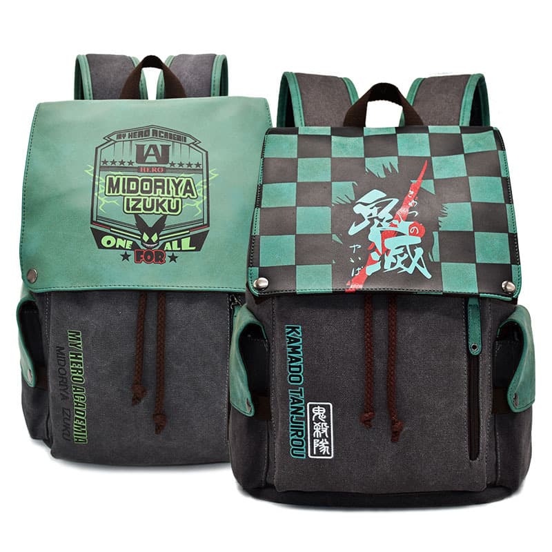 Hot Ghost Extermination Blade Charanzhi Lang Backpack Hero Backpack College Anime Canvas Student Schoolbag Wholesale