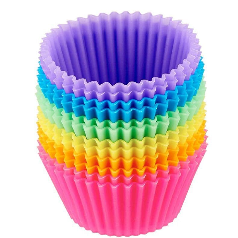 High Temperature Resistant Household Egg Tart Oven Baking Tools Silicone Muffin Cup Jelly Cup Round Spa Cake Small Cake Mold