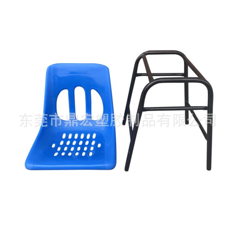 Anti-static work chair, plastic adult backrest chair, reinforced plastic iron leg chair, workshop backrest work chair, 45cm high