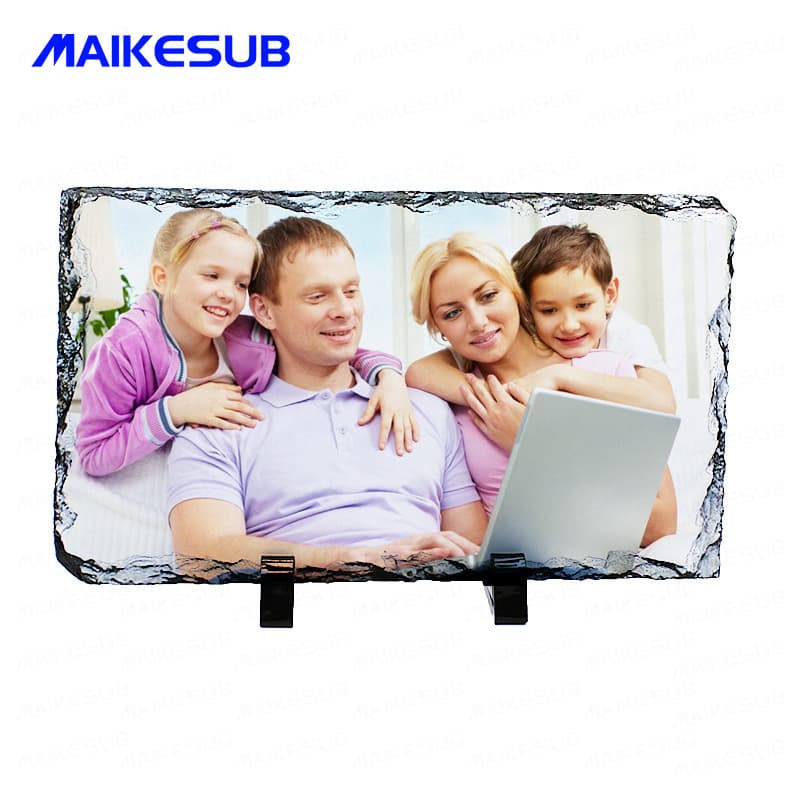 Heat Transfer Slate Photo Frame Blank Slate Photo Decoration DIY Sublimation Square Slate Picture Frame