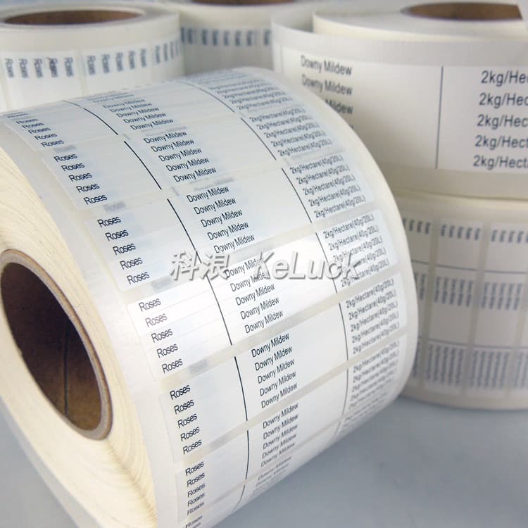 Bright White PET Sticker Color Printing - Waterproof/oil-resistant barcode printing, tear-resistant labels for electrical/electronic nameplates