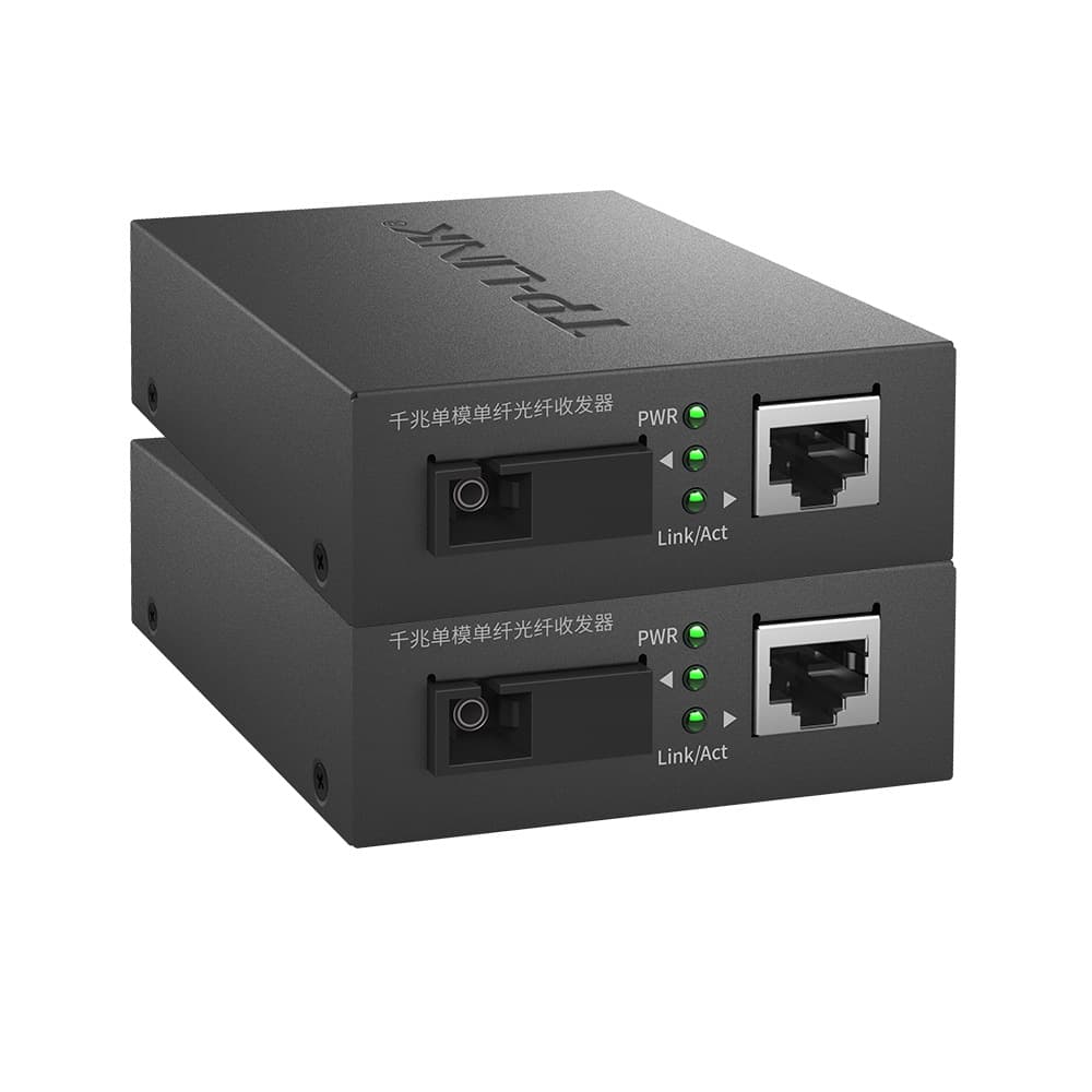 TP-LINK TL-FC311B-3 Gigabit Single-Mode Single-Fiber Optic Converter/Receiver (1 Optical, 1 Electrical)