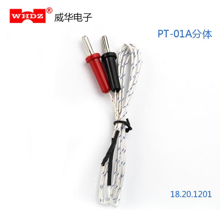 Temperature Probe K-Type Thermocouple Plug Sensor PT01A Thermocouple Wire Glass Fiber Cable