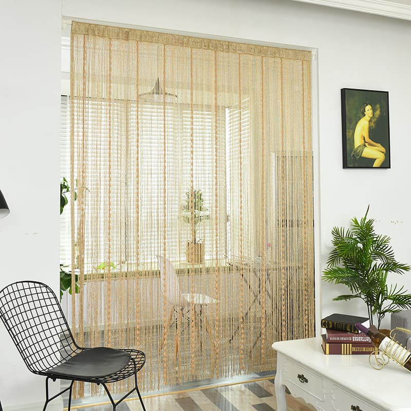 Manufacturer Supplies Thickened Encrypted Line Curtains, Wedding Decoration Curtains, Hanging Curtains, Door Curtains, Partition Feng Shui Curtains, Wholesale Curtains