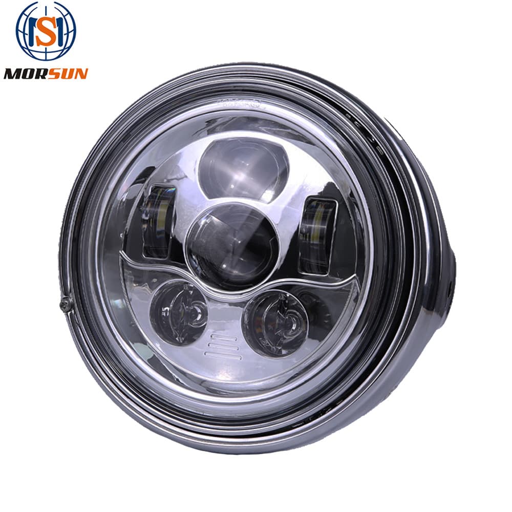 Compatible with Harley Davidson 7-inch LED Headlight Motorcycle Modification Light + Housing Integrated Kit
