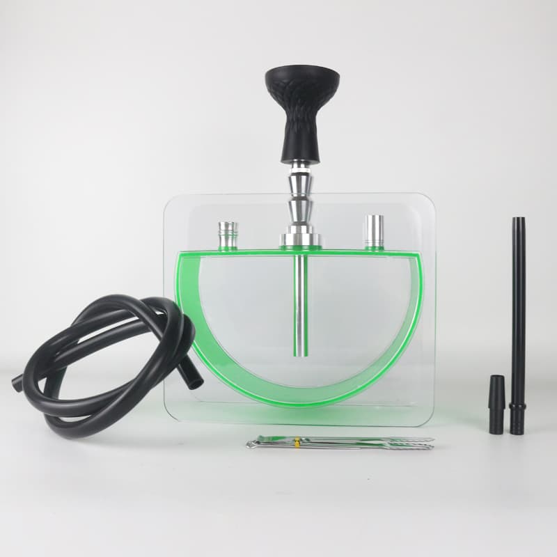Cross-border E-commerce Source Arabic Style Half Round Set Acrylic Finished Shisha Hookah