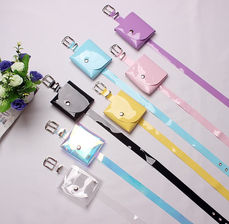 NANA Mini Jelly Waist Bag for Women, 2019 New Korean Style Personality Fashion Summer Decorative Small Bag, Dual-Use Belt