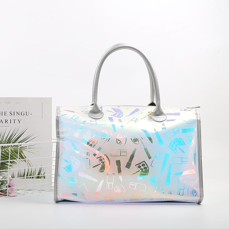 2020 New Bucket Bag Women's TPU Lipstick Bag, Handled Cylinder Bag Korean Fashion Trend