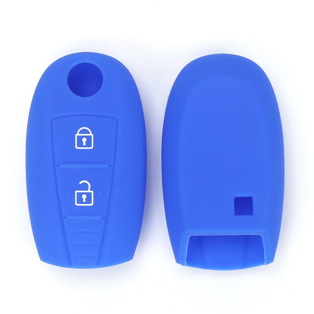 Silicone Key Case Cover for Suzuki S-Cross 2-Button Key Fob Remote Control Soft Key Shell